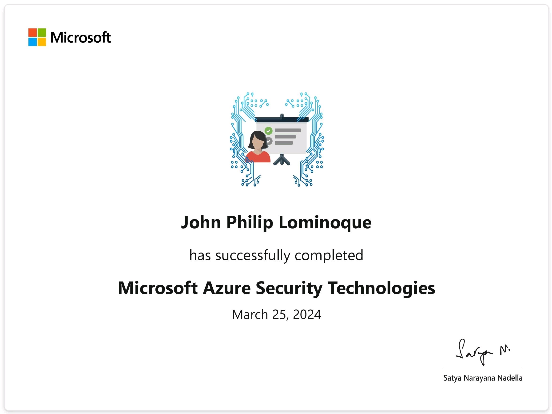 Microsoft Azure Security Technologies
