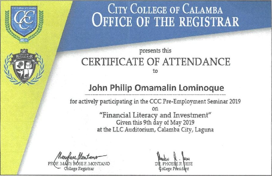Financial Literacy and Investment