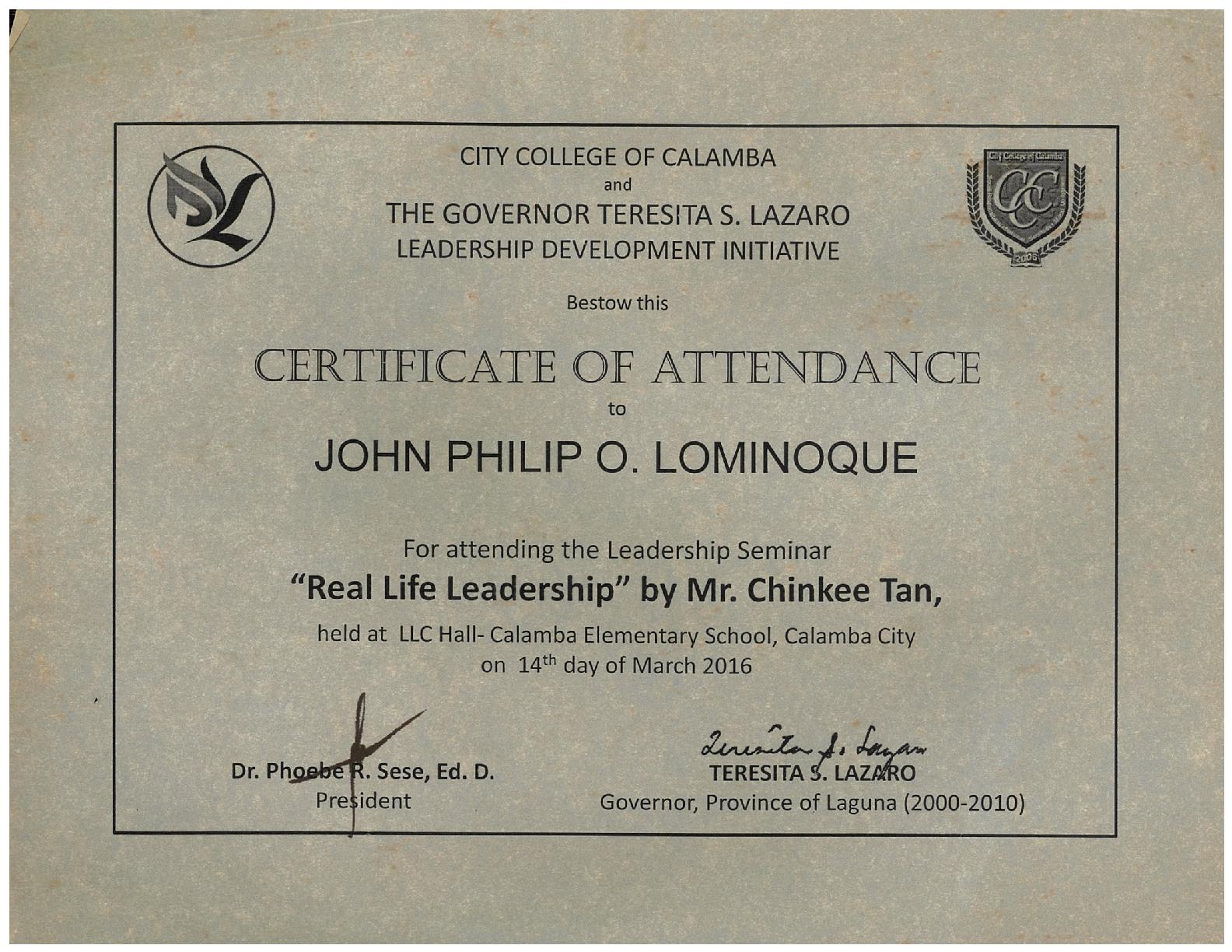 Real Life Leadership